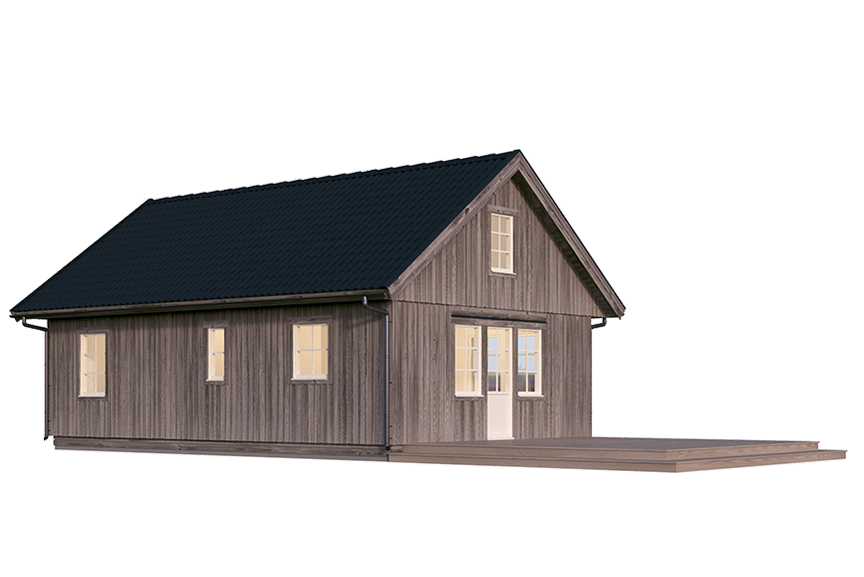 Fritidshus med loft Dalarö 35-60 52 kvm
